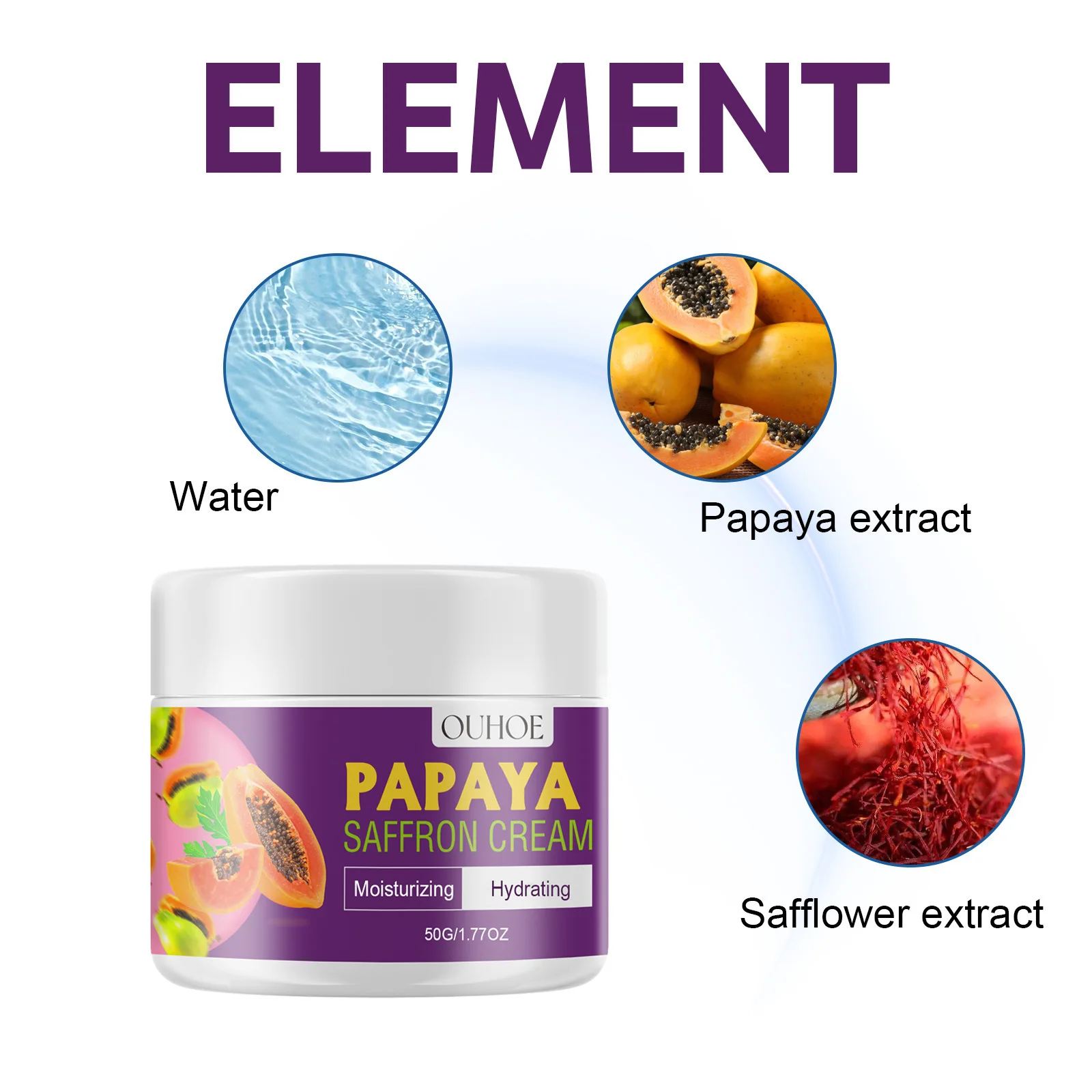 Facial Moisturizer firming and moisturizing skin, anti-wrinkle, anti-aging, lightening and redness skin care cream