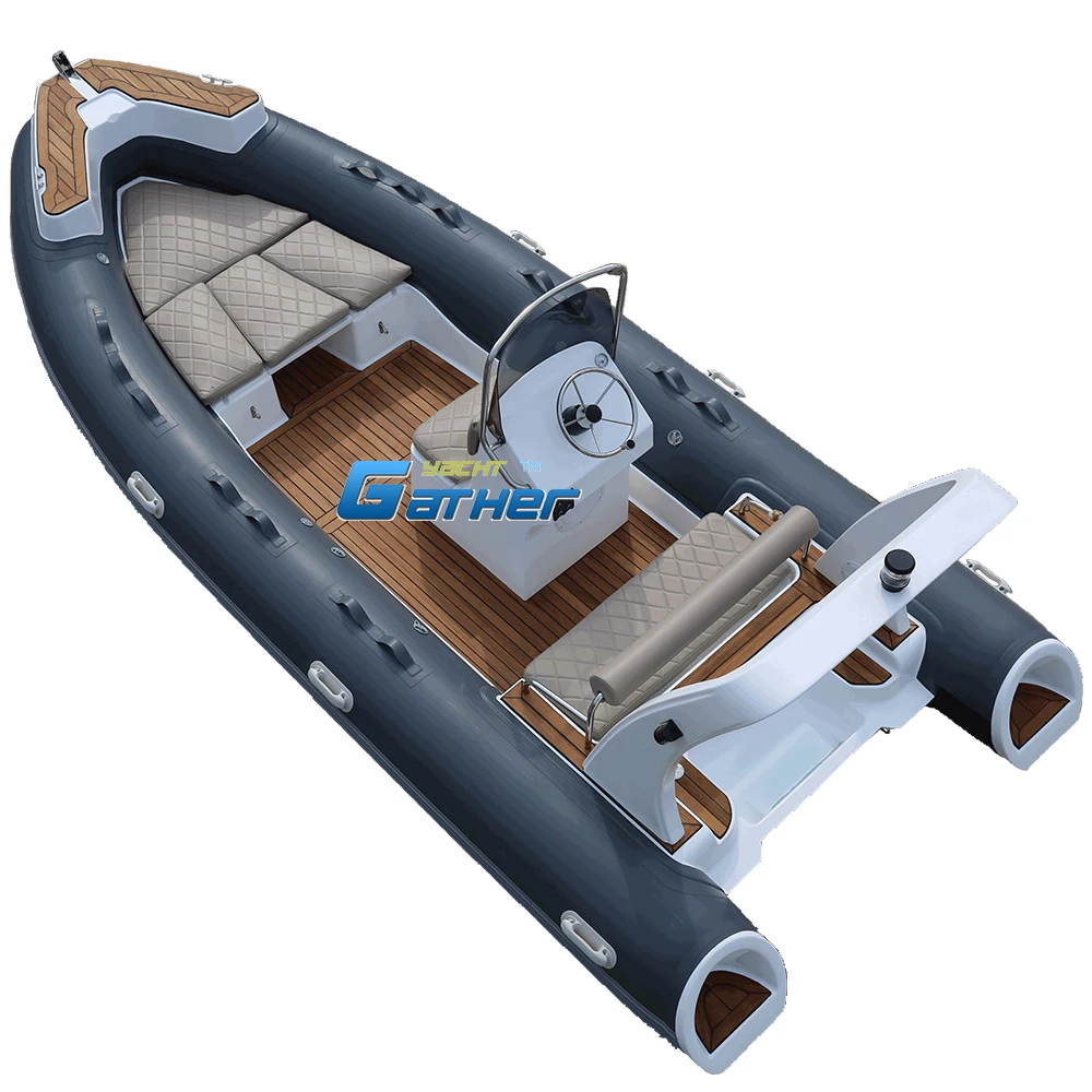 5.5m rib boat luxury rib boats for 7 people small yacht RIB-550 inflatable rib550B fishing