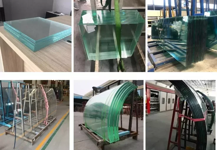 3mm 4mm 5mm 6mm 8mm 10mm 12mm 15mm 19mm tempered glass toughened glass for building roof window door glass