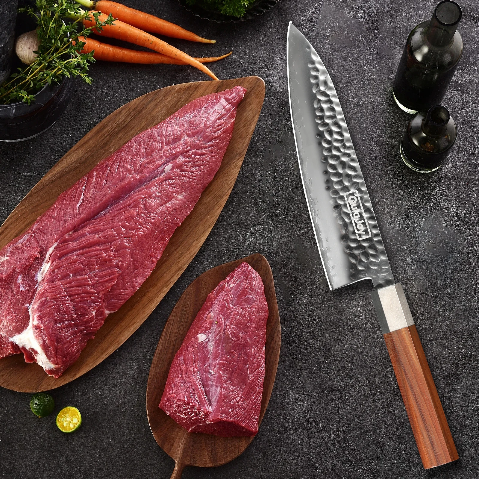 67-story Damascus VG-10 Steel Core 7.7 inch knife Japanese professional Chef Kitchen knife with octagonal olive wood handle