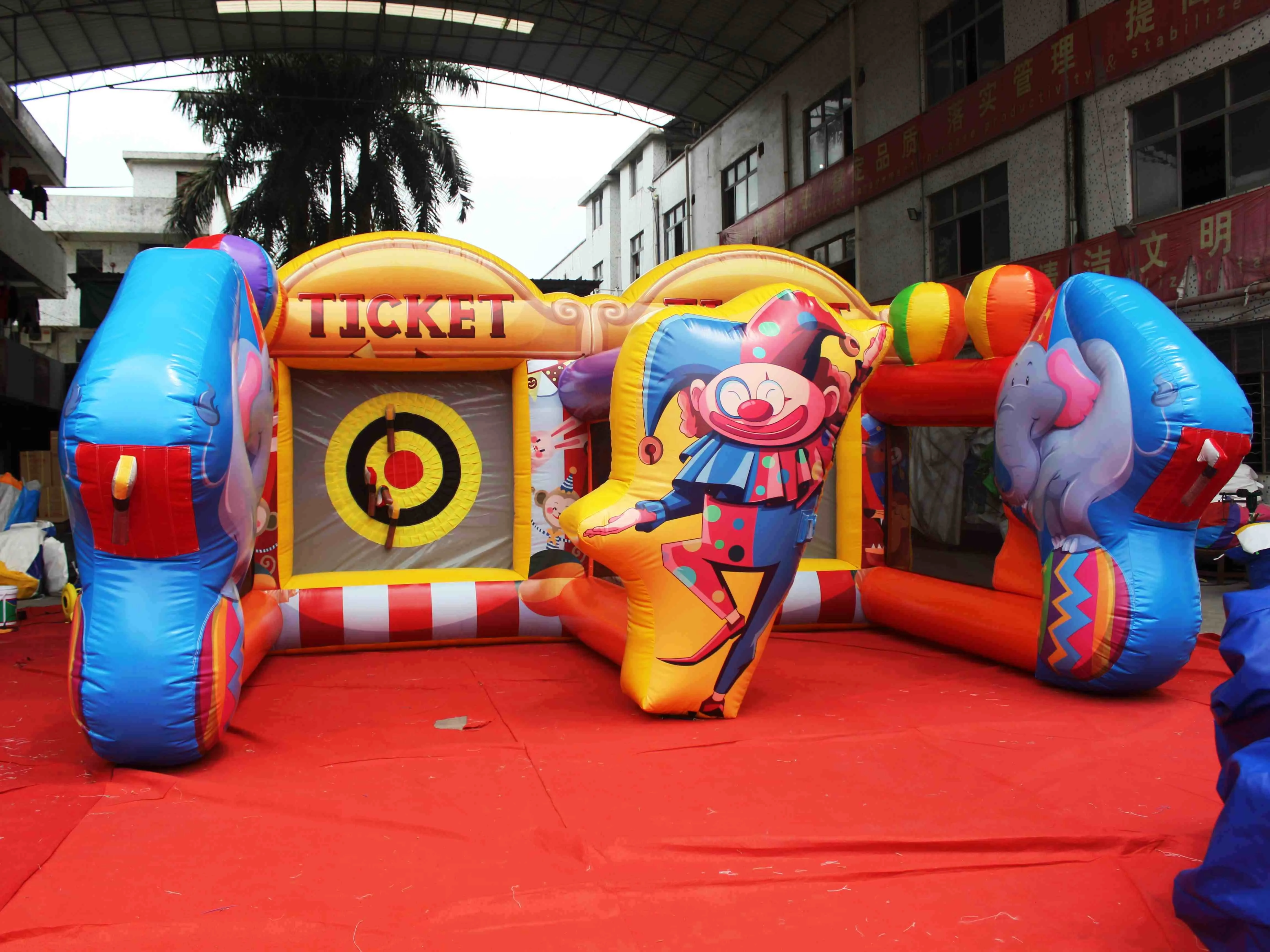 flag of the world game slide reveal indoor slide game axe throwing sport outdoor inflatable axe interactive adult games