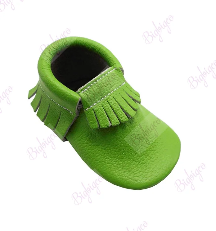 Genuine Leather Baby Non-slip Sole Moccasins Genuine Leather First Walkers Moccasins