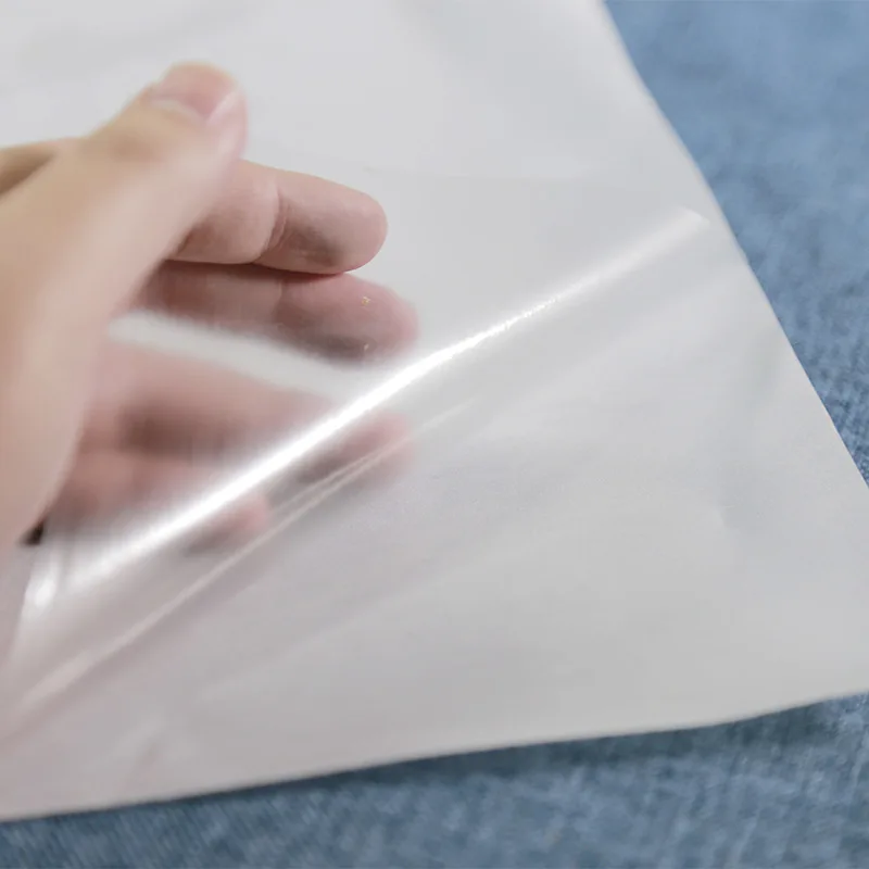 Transparent PO Hot Melt Film for Embroidery Backing, Strong and Washable