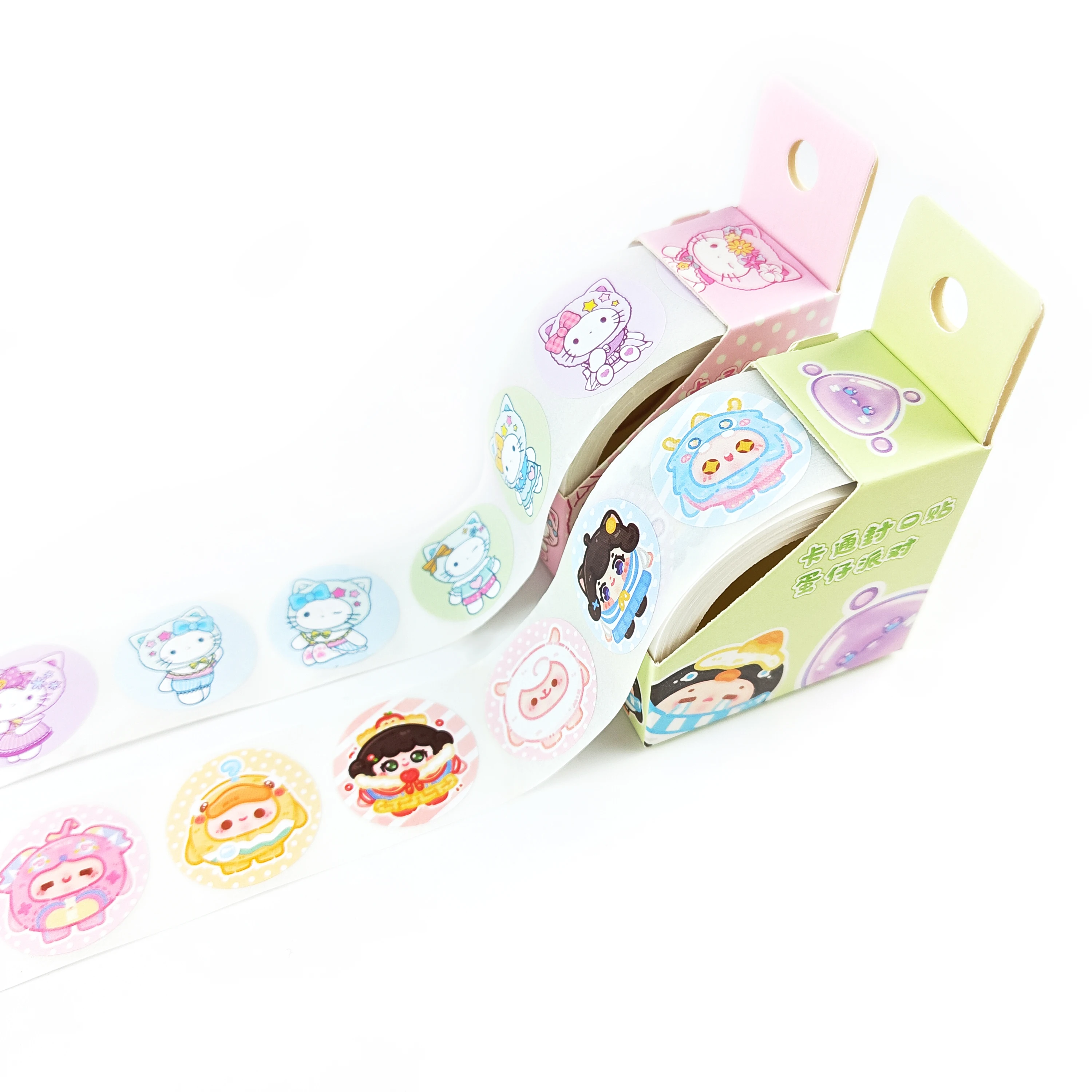 Round Sticker Roll Personalized Decorative Gift Food Packaging Seal Sticker