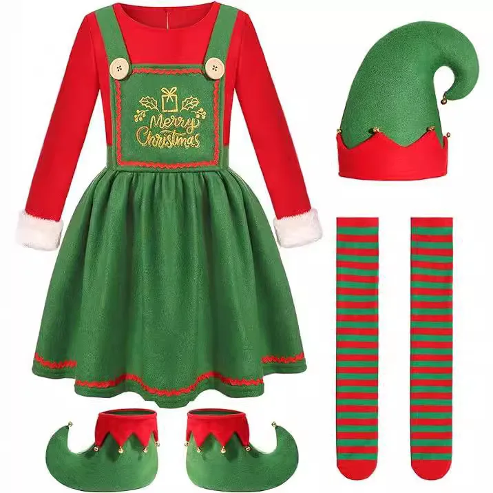 Hot Sales Ecoparty 2024 New Christmas Adult Set Costumes,  Cosplay Halloween Costume Set