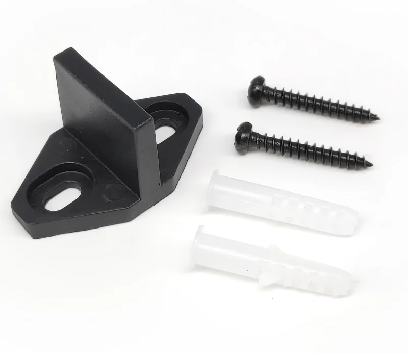 Single Wood Sliding Barn Door Hardware Kit Basic Black Big Spoke Wheel Roller Garage Closet Carbon Steel Flat Track System