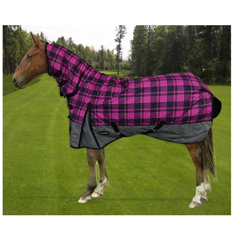 Waterproof Turnout Blanket Winter Supplies Equine for Horse 600D Rip Stop Fabric Cotton Customized SS Winter Logo Durable Oxford