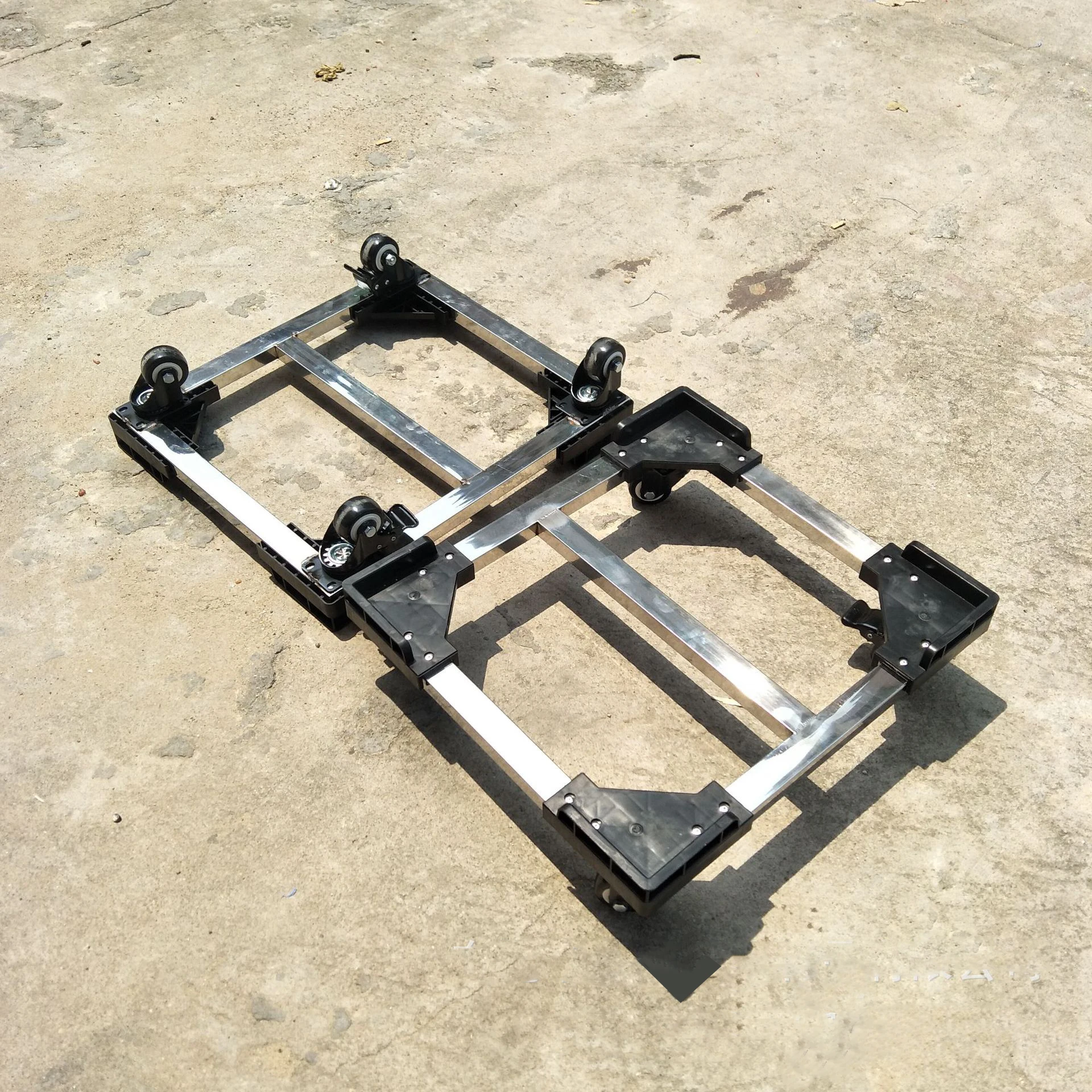 Customize detachable ESD stainless steel aluminum plastic moving crates box dolly for logistics turnover