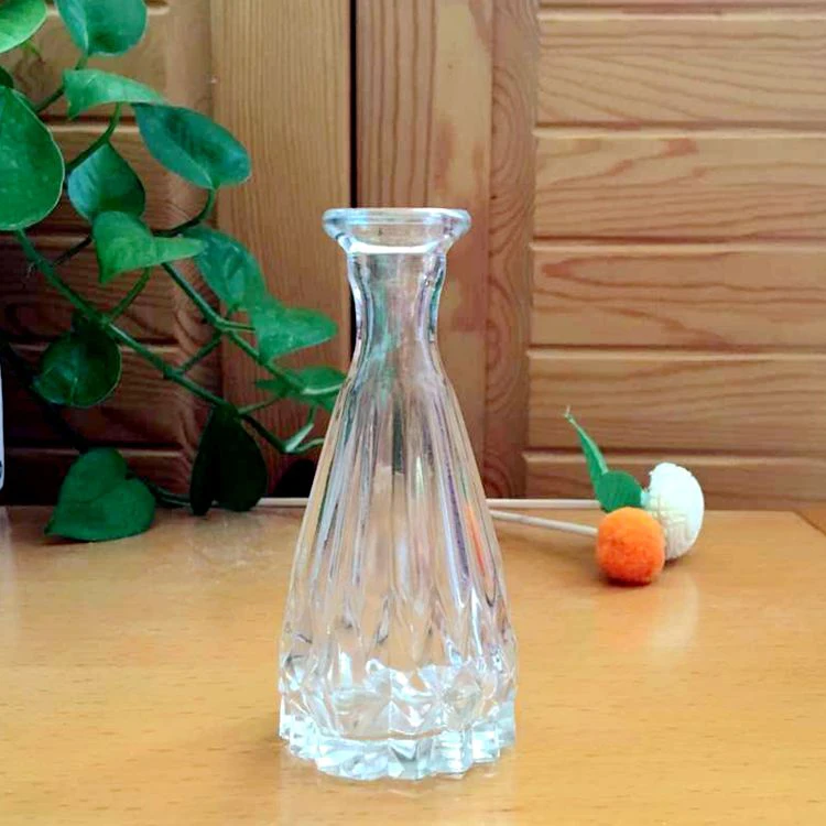 
Empty Clear Glass Reed Diffuser Oil Bottle with Rattan Sticks 