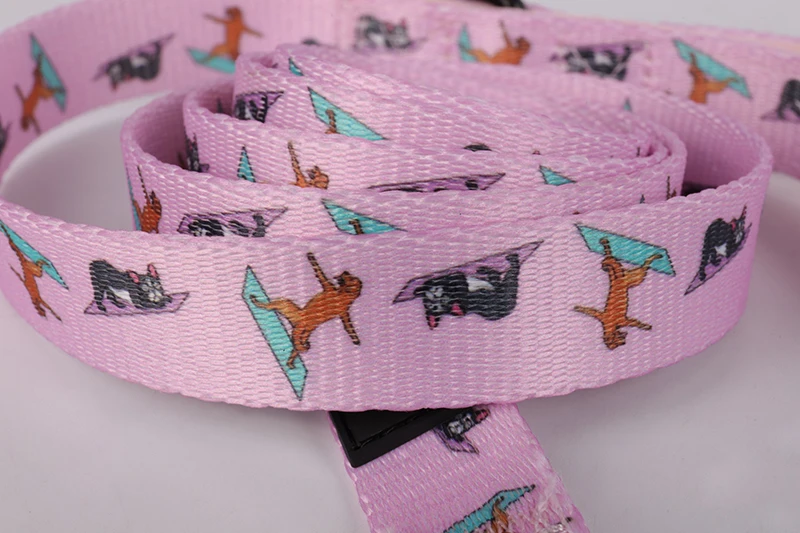 OKEYPETS Wholesale Luxury Print Puppy Lead Pet Standard Size Customize Pattern Dog Leash Pet Accessories