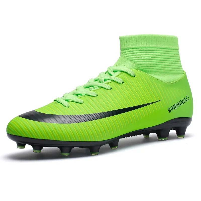 DZ02C 2021 New Hot Sale Custom Soccer Shoes Football Fashion Green Summer Used Football Shoes White Men Football Shoes