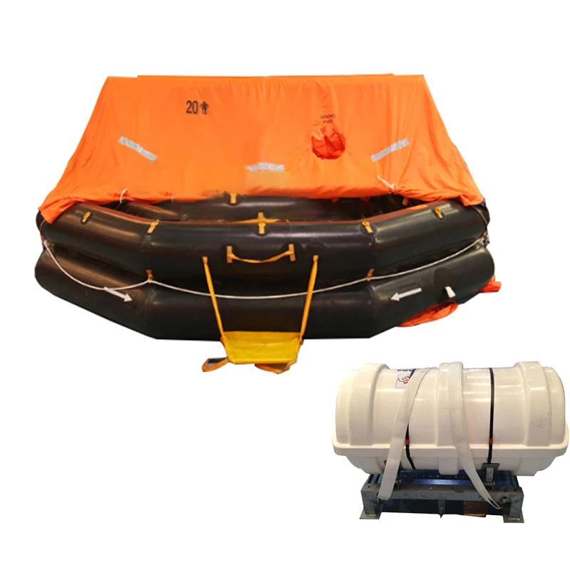 6 Person Throw-overboard Inflatable Yacht Life Raft With Container