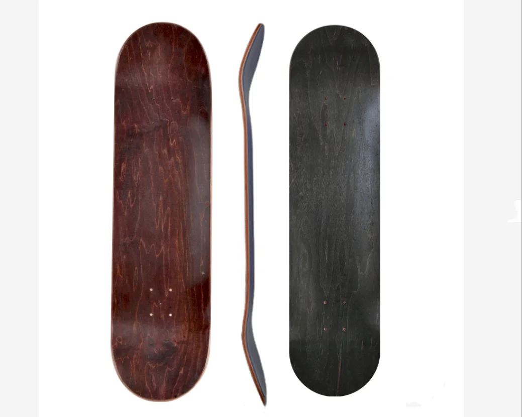 100% Canadian Maple Athletic pro custom 7 ply  r skate board decks in hot sale
