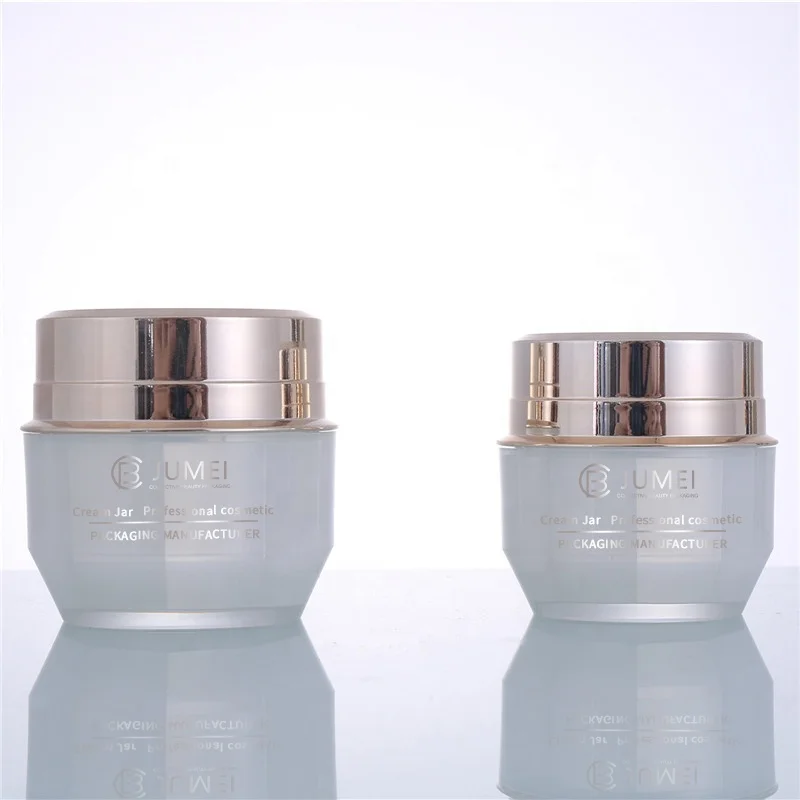 Modern White Cylinder Plastic PS Bottles Acrylic Jars for Cosmetic Packaging