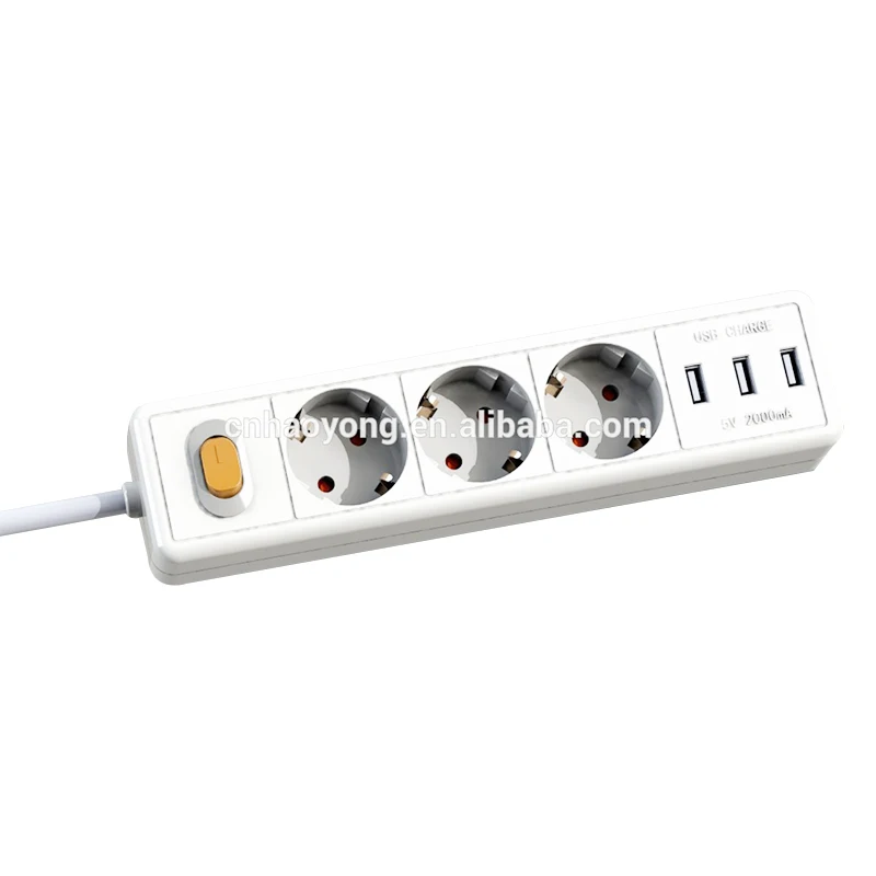 Германия 3 розетки 2 usb порт всплывающее гнездо питания
