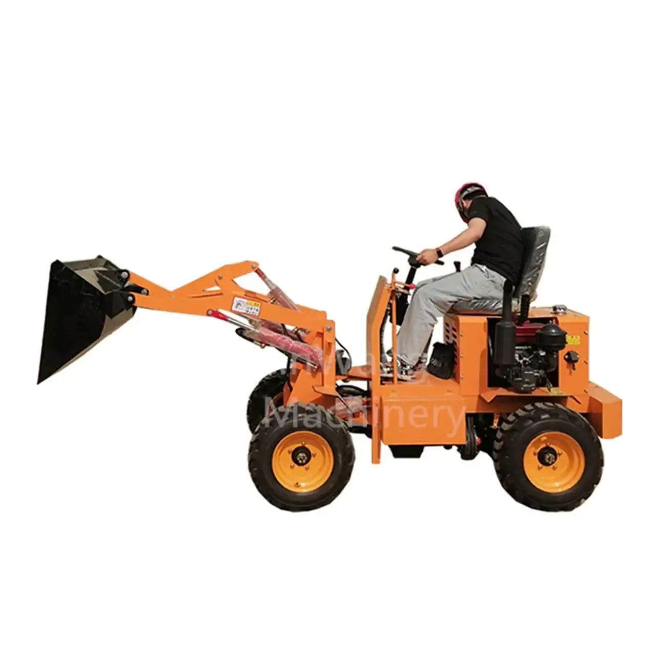 Four-wheel-drive diesel forklift special for site loading and unloading materials mini loader