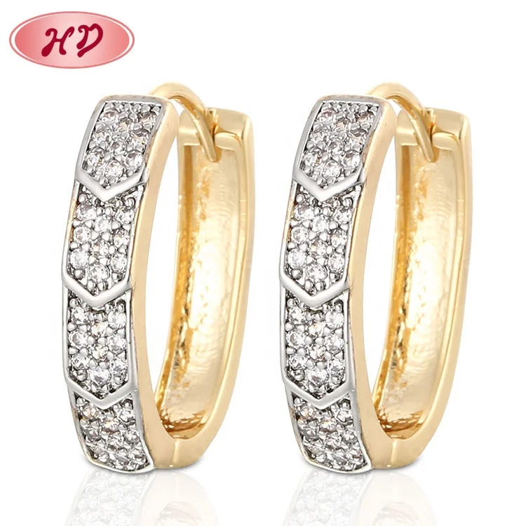 India Gold Earrings Fashion Trendy Daily Wear Gold Earrings Designs For Girls