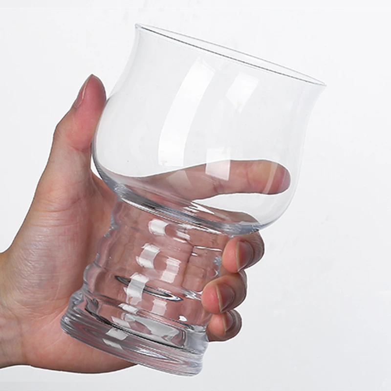 Ready to ship Glass Hero Cup big capacity Beer Mug Glass Tea Cup Logo customized Beer Glass cans