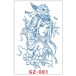 Sexy Flower Temporary Tattoos Body Art Painting Arm Legs Tattoos Sticker Realistic Black Rose Waterproof Tattoos H1069