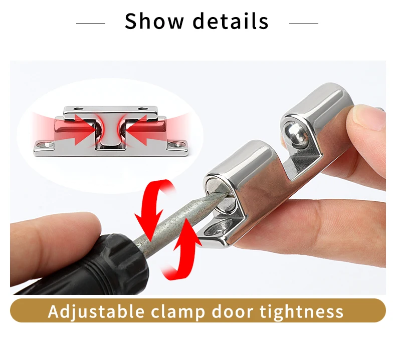 Jinnate rv door catch t style stainless magnetic door catch strong magnetic door catch latch