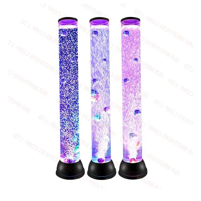 Novelty Led Bubble Fish Lamp Color Changing Aquarium Water Tube Floor Lamp