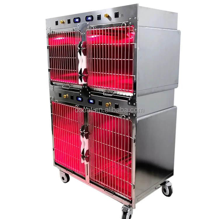 OSCAT EUR PET High Quality Professional Equipment Veterinary Pet ICU cage animal pet with temperature control and oxygen