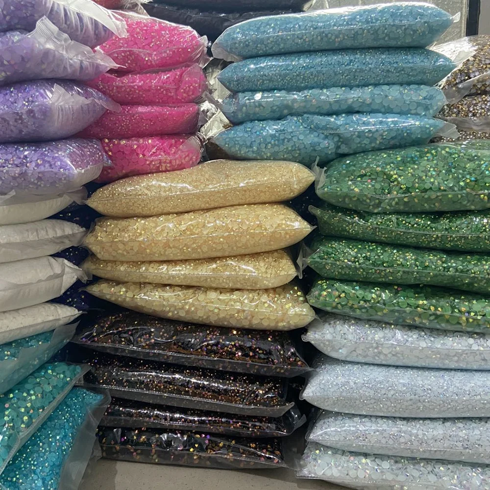 Wholesale 24 Grids Boxed Mixed Color Jelly AB Resin Flatback Rhinestones For Decoration Craft