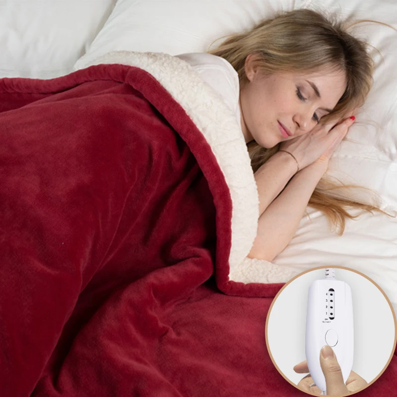 CE/GS/SAA Quality Certification Safe Soft Washable Warm 220 Voltage Heated Throw