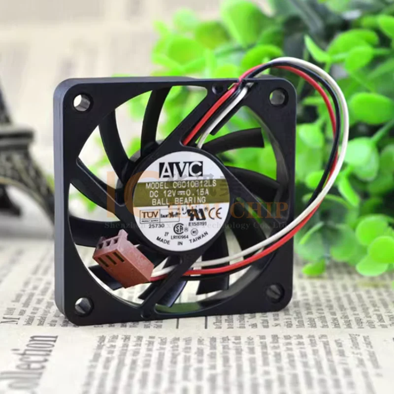 C6010B12LS 6010 12V 0.15A 6CM Dual Ball CPU Fan