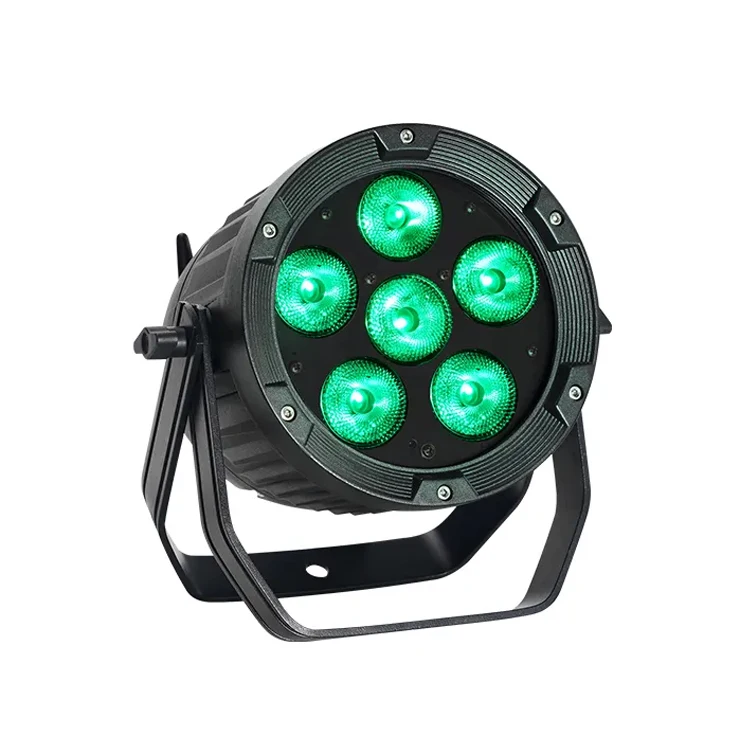 Outdoor 6X15W Rgbwa Uv 6In1 Ip65 Waterproof Wireless Battery Led Par Light For Garden