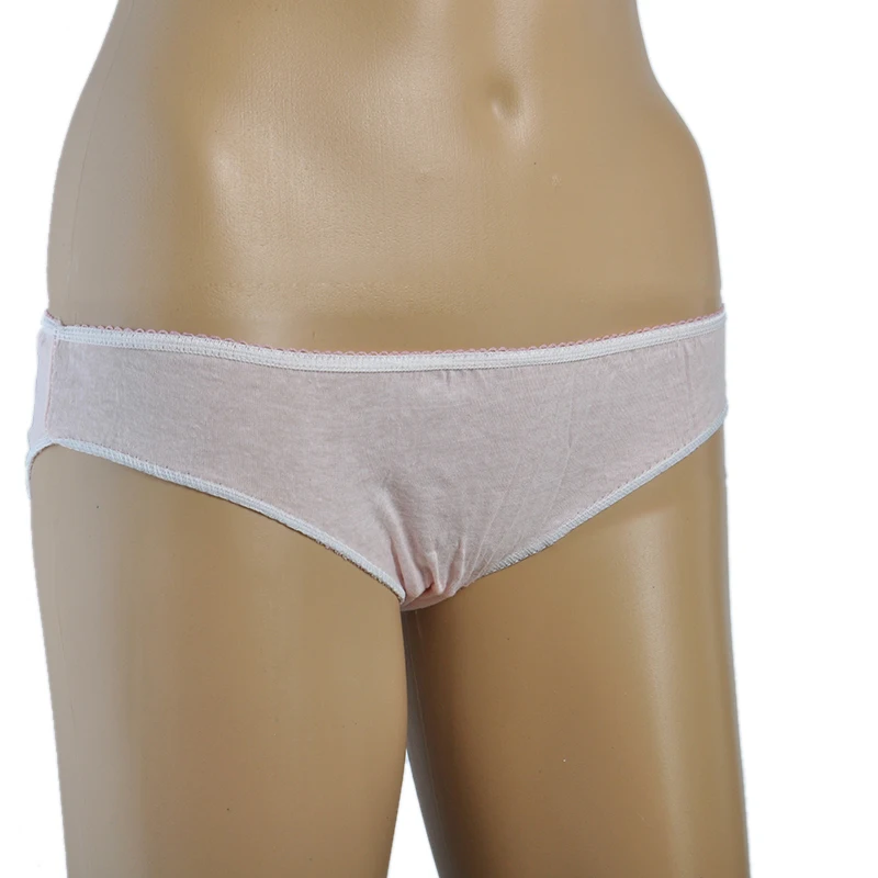 100% Cotton Wholesale Factory Price Cheap Biodegradable Disposable Underwear For Spa Travel Hotel