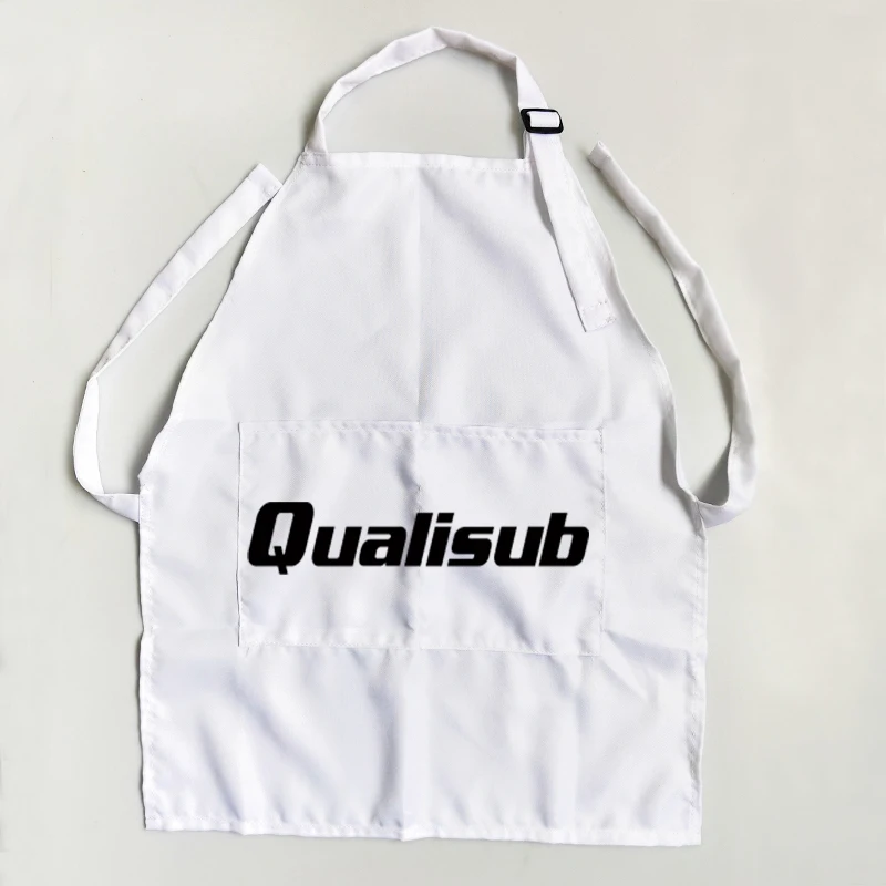 Qualisub Sublimation White Aprons for Adults with two pockets for printing