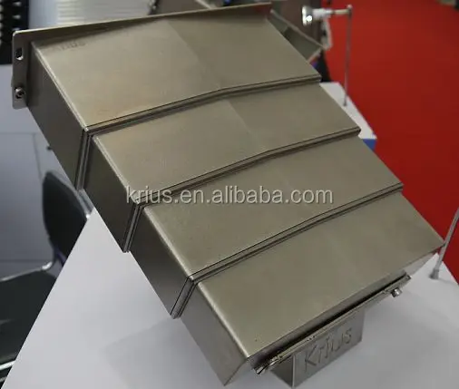 Customize Incremental Telescopic  Steel Plate Machine Guide Way Bellows Guard Shield
