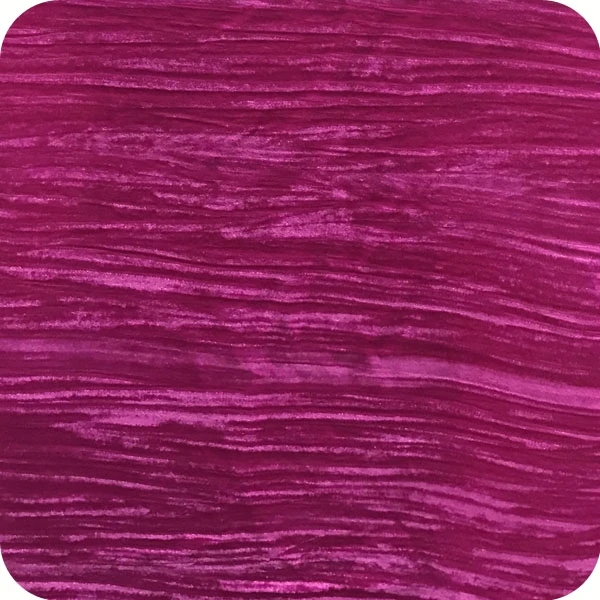 100%Polyester, micro velvet-5000/9000, solid dyed with crinkled, crushed, creased, crown/eagle velvet, recycled velvet