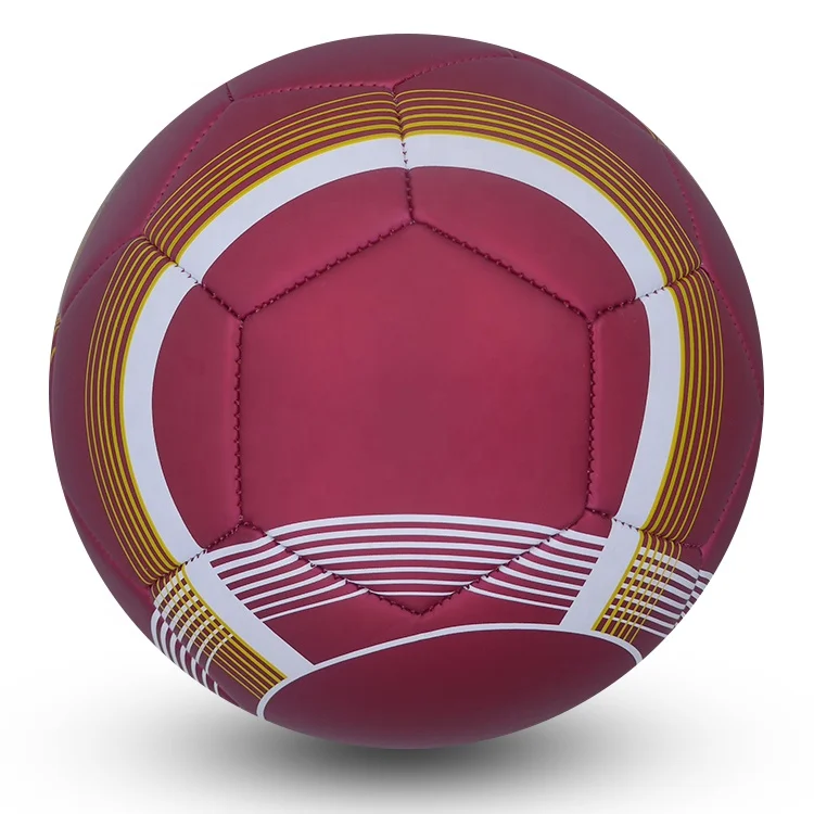 blue red matte metallic PVC football club soccer ball 22 cm