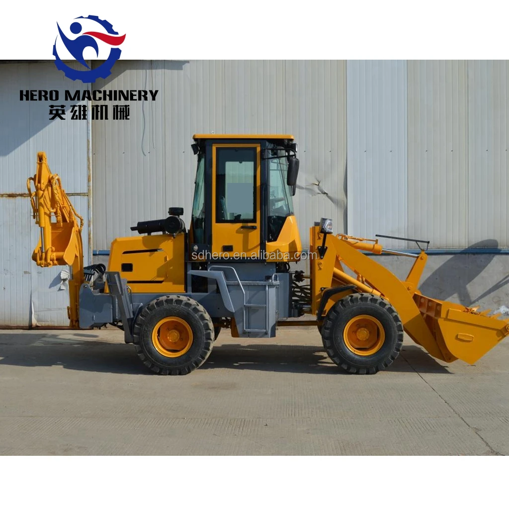 Chinese 3400kg mini backhoe loader diesel price 10-20 with attachments farm tractor with loader and backhoe for sale