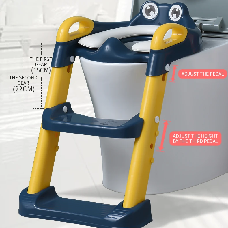 Baby Potty Training Seat with Step Stool Ladder Toilet for Kids Boys Girls Toddlers-Comfortable