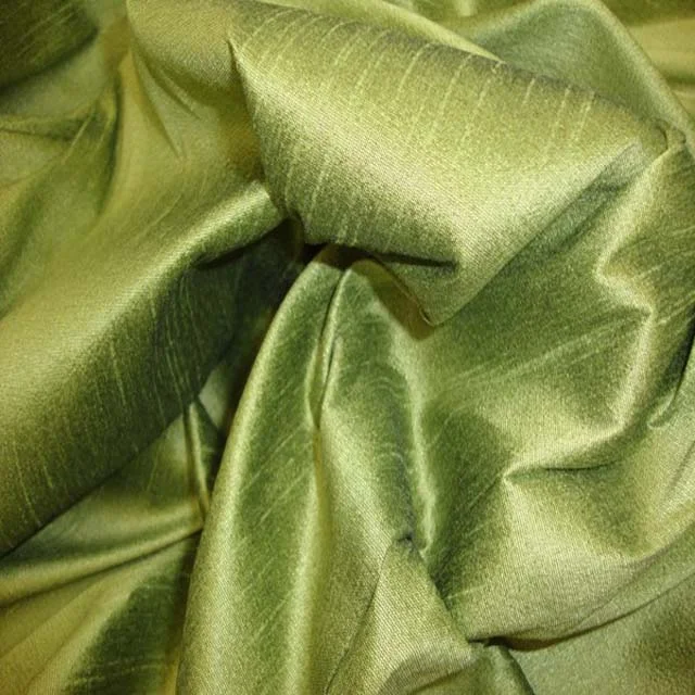 Yarn dyed two tone silk dupion fabric silk shantung dupioni silk fabric for wedding dress