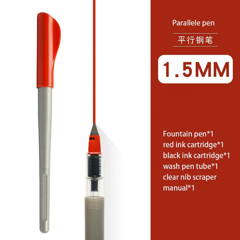 1.5/2.4/3.8/6.0MM Japanese Parallel Art Artistic Duck flat  Special Font English Gothic  Calligraphy Pen