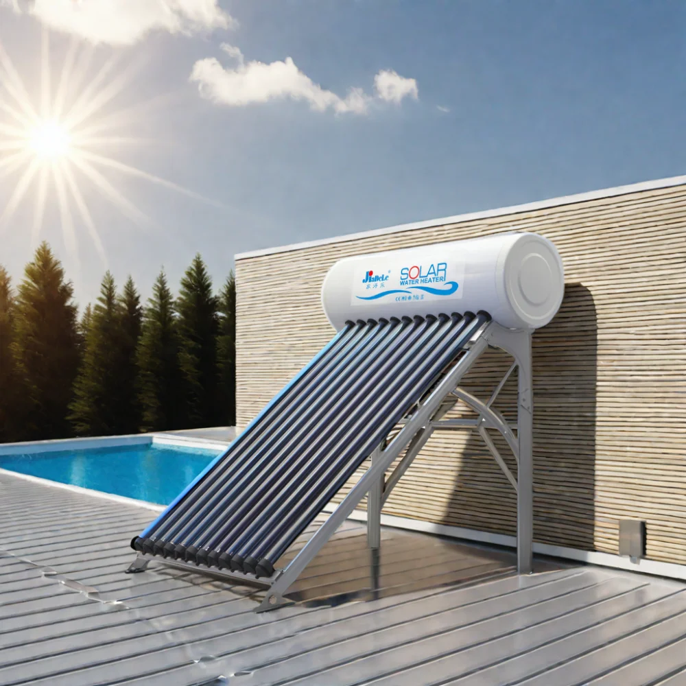 JIADELE Heat Pipe Solar Vacuum Tube Glass Solar Thermal Geyser Pipe Sun Tech Solar Water Heaters With Pressure