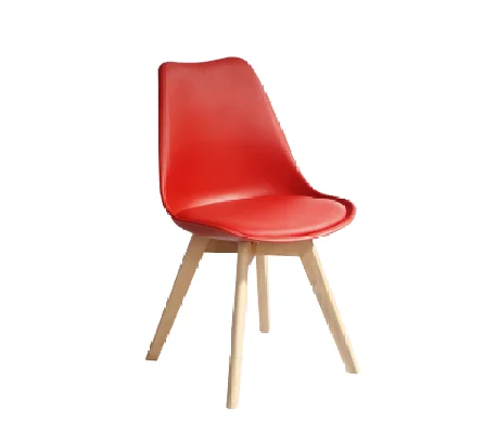 Modern Tulip Wooden Legs Chairs Plastic Seat and Back Dining Office Coffee Chairs from Viet Nam