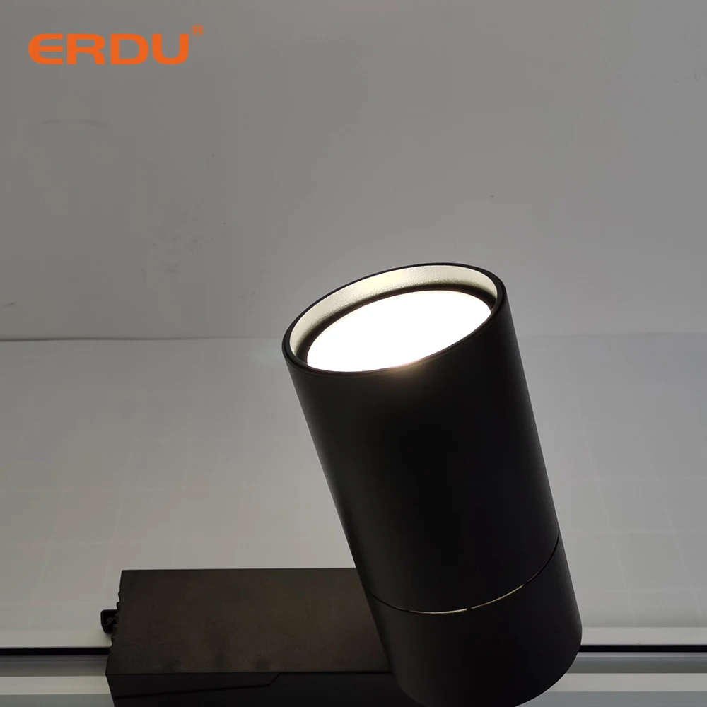 ERDU Free Sample 10W 15W 20W 30W Aluminum Housing LED Track Light Art Museum Exhibition Linear Led Track Light