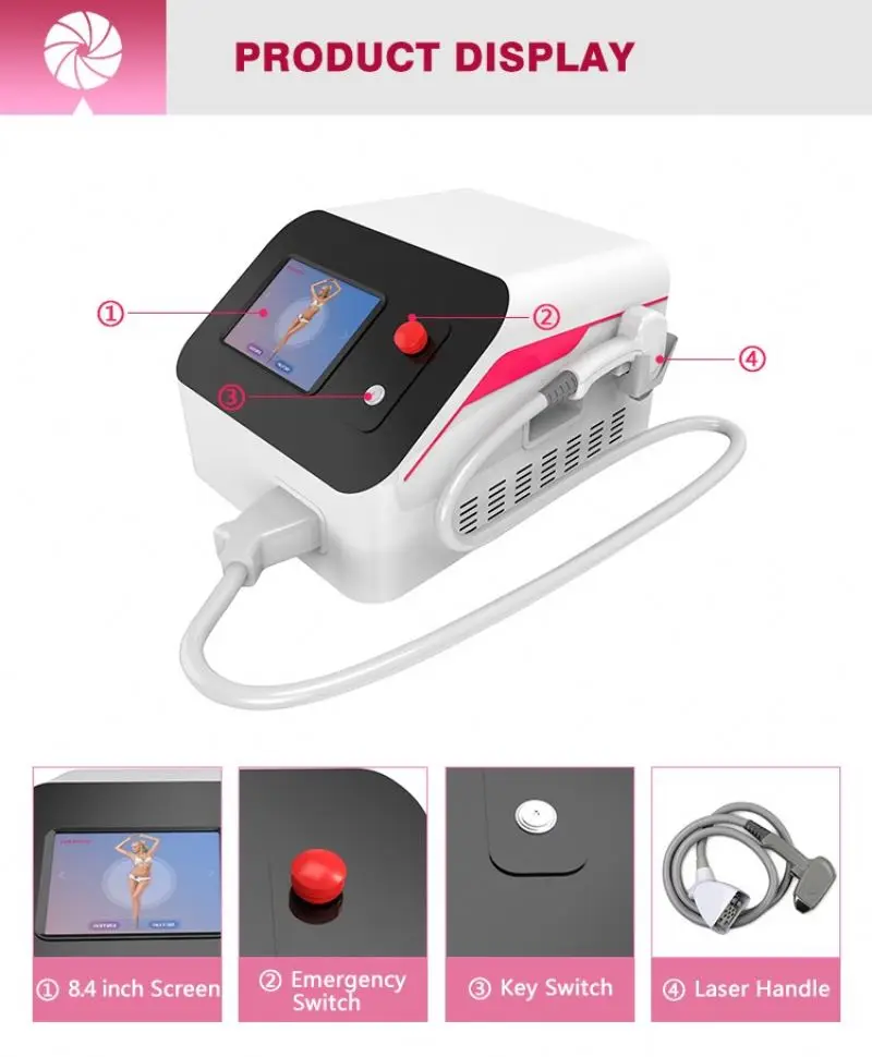 2022 Portable 808nm Diode Laser Hair Removal Machine Lumenis Lightsheer Duet Laser Epilation Salon Equipment Price