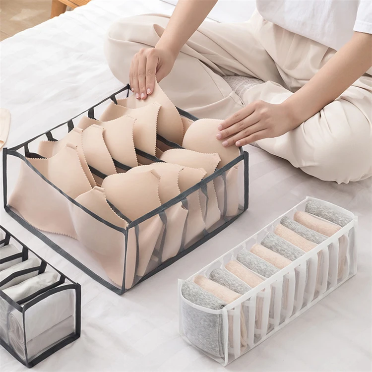 Close Drawer Dividers Storage Box Washable Folding Wardrobe Clothes Organizer For Drawers T shirt Jeans Underwear Storage Box