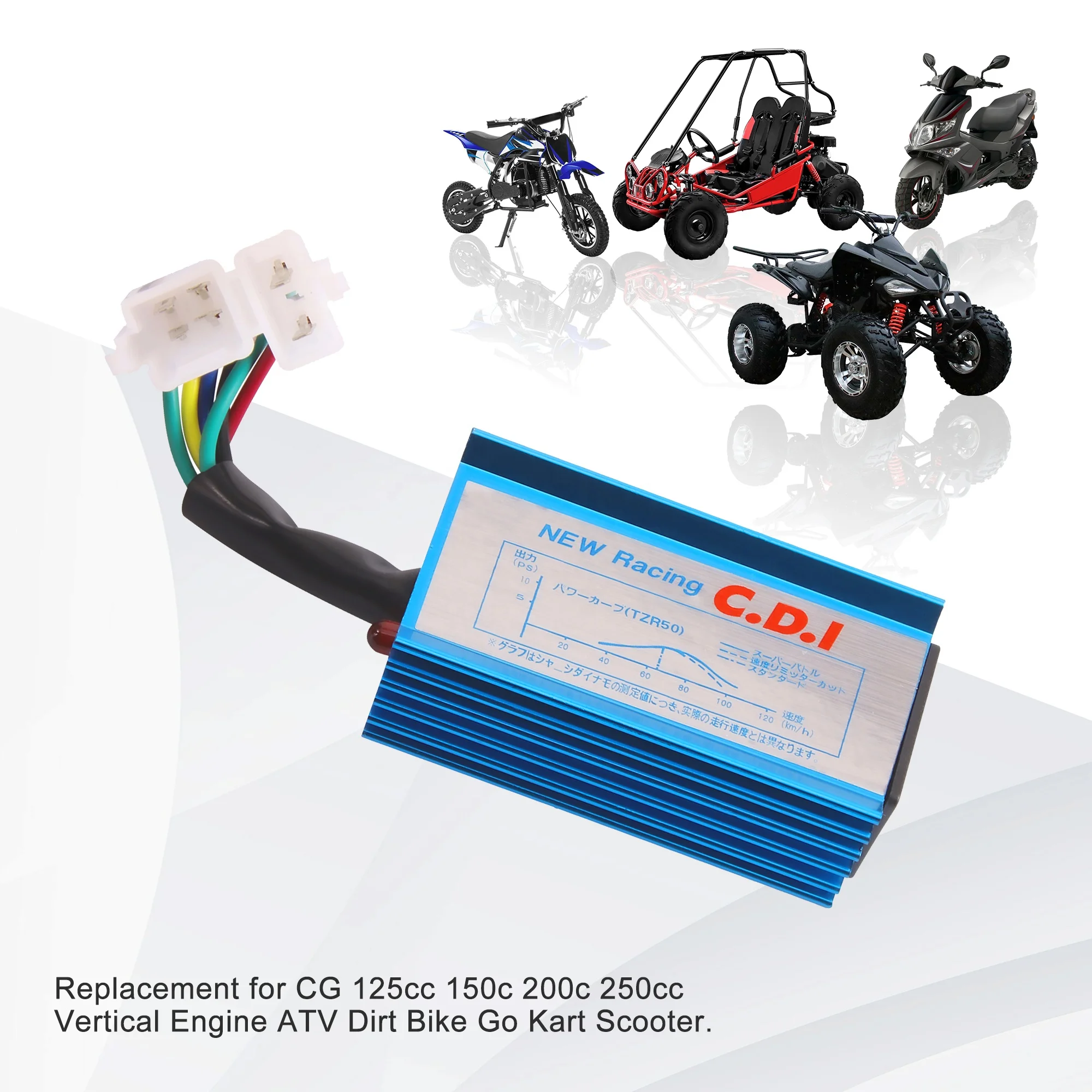 GOOFIT AC 6 Pin CDI Замена для CG 125cc 150c 200c 250cc вертикальный двигатель ATV Кроссовый мотоцикл