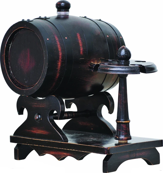 
High quality wine barrel, can hold wine glass 