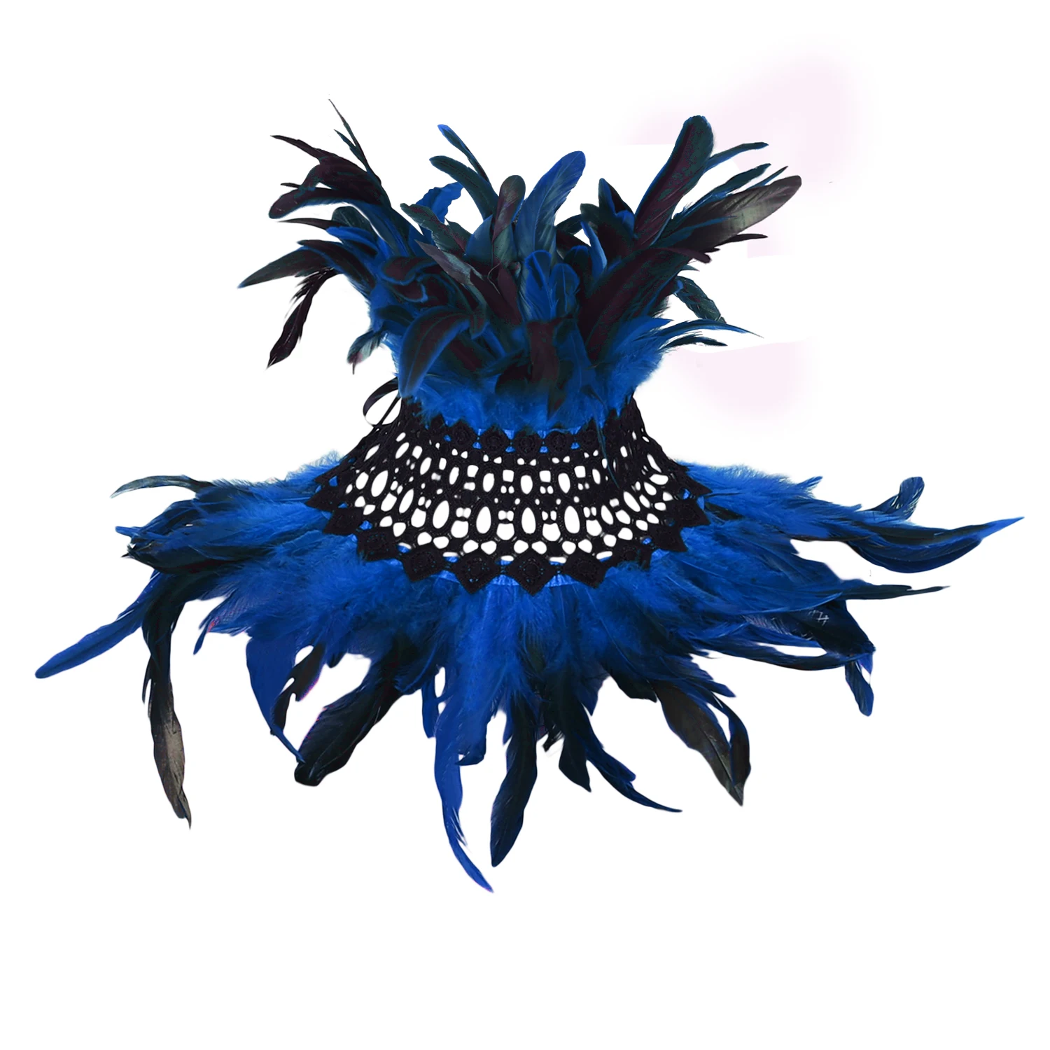 2023 New Women Feather Scarf Shawl  Lingerie Adjust Gothic Halloween Carnival Feather Costume Rave Christmas Show Burning