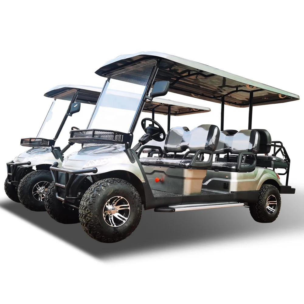Cheap Luxury 6 Seater Low Speed Vehicle 4 Wheel Drive Push Electric Street Legal Golf Cart For Sale