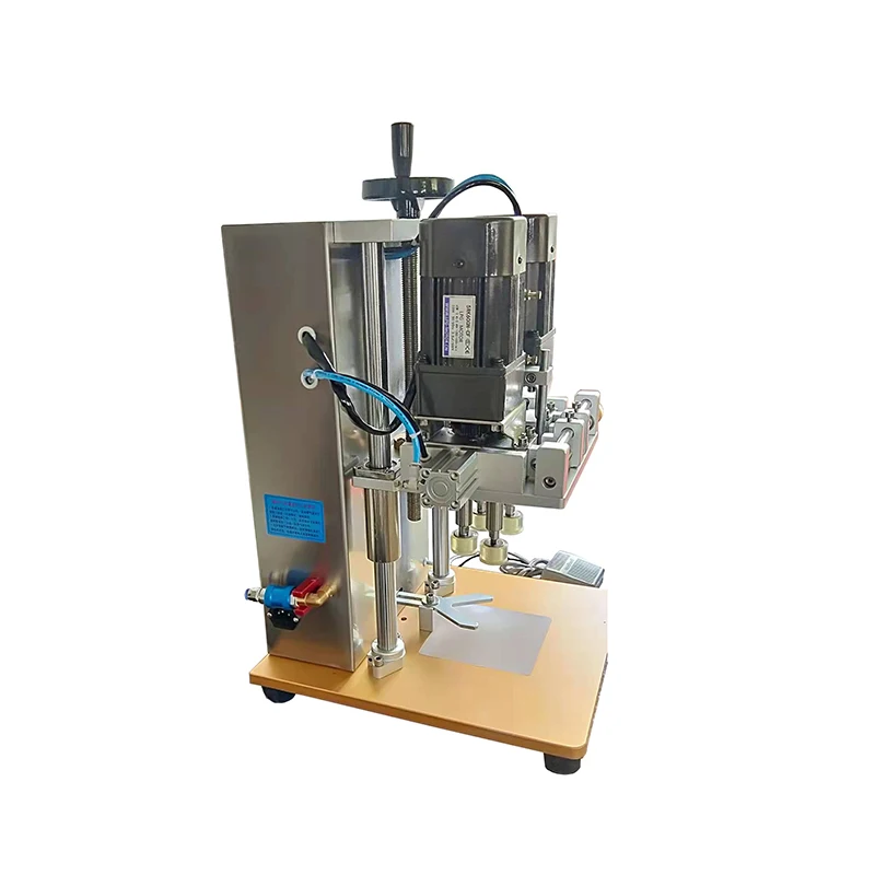 SGJ-80 electric and pneumatic plastic bottle capping machine, spray capping machine