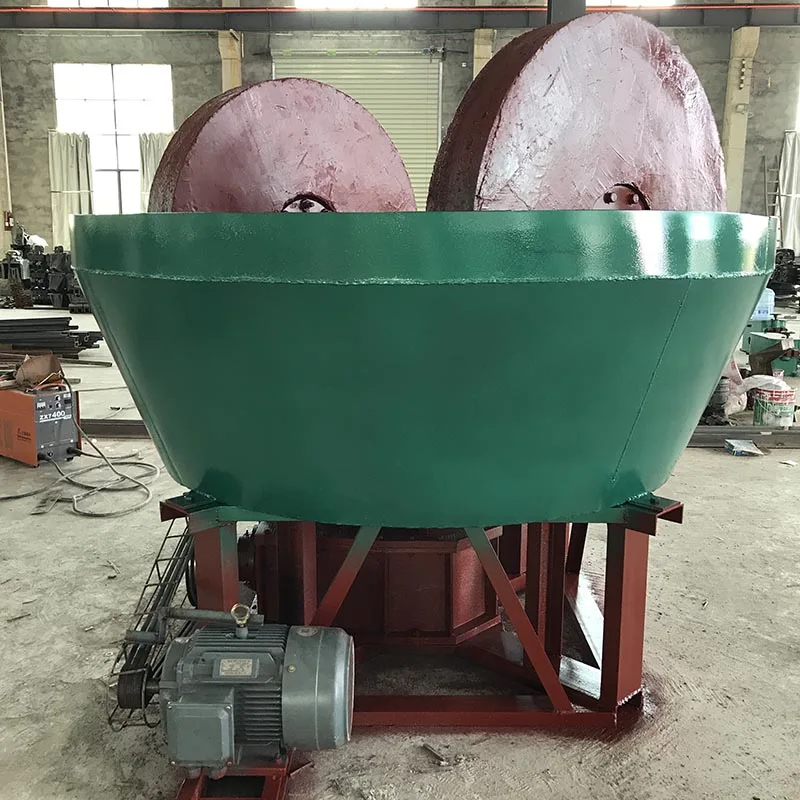 Hot Selling Mining Equipment Round Mill Gold Grinding Machine Wet Pan Mill